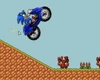 Sonic en motocicleta