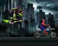 Spiderman en moto